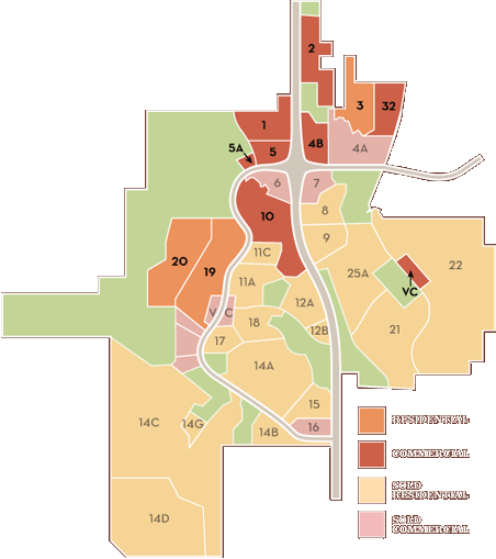 Land parcels map